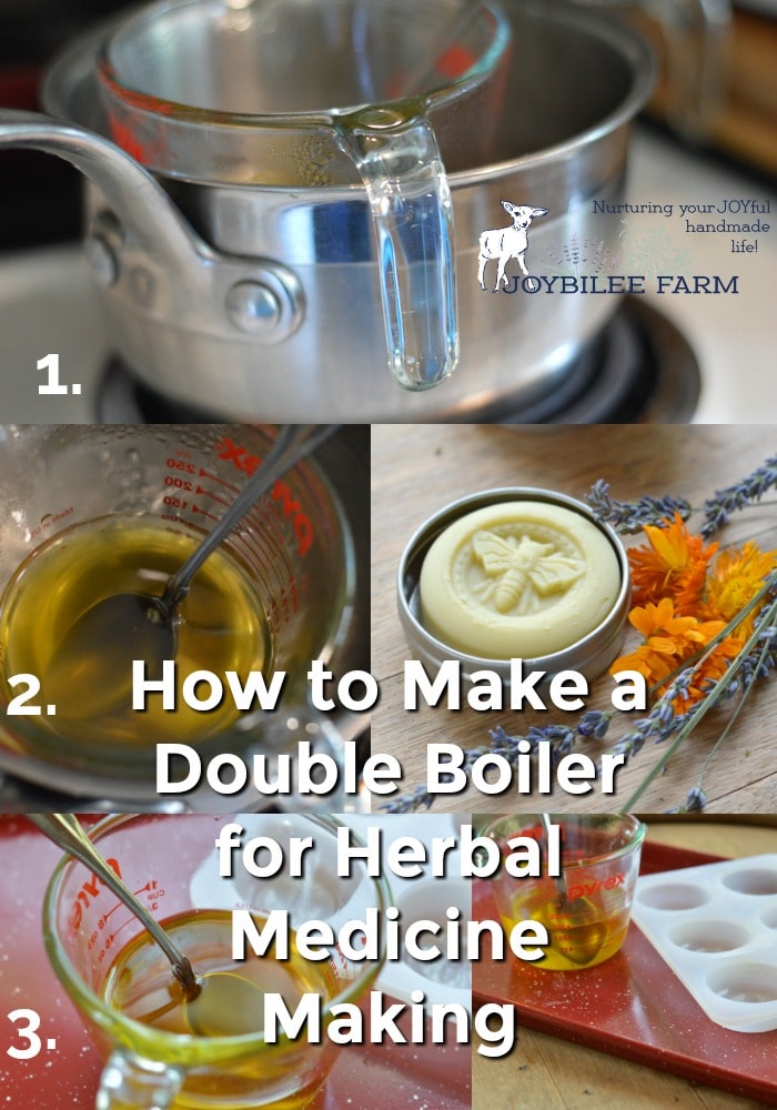How to Make a Double Boiler for Herbal Medicine Making - Joybilee