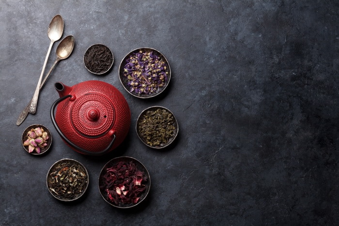Prepackaged herbs for tea are available at any grocery store, but making them yourself gives access to a wide variety of flavor combinations. Use our secret sauce for better tea blends.