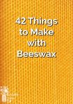 beeswax honeycomb sheet with the text 42 things to make with beeswax