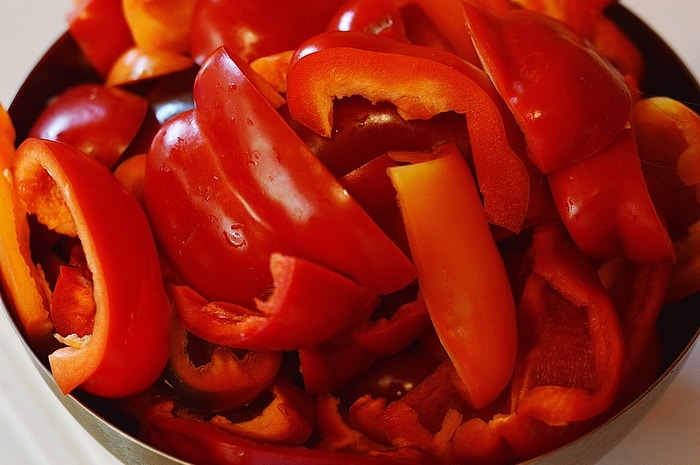 Red sweet peppers for dried peppers and paprika