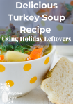 turkey soup in a bowl, homemade turkey soup recipe