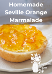 orange marmalade on white toast