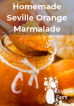 marmalade in a gift jar with a spoonful on the top
