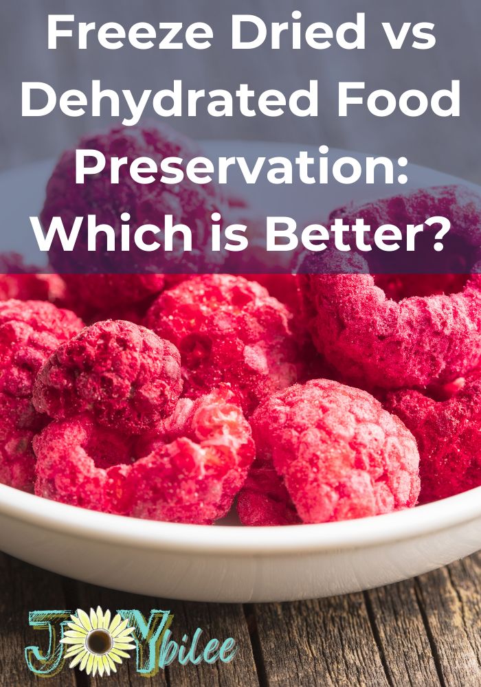 Freeze Dried vs. Dehydrated - What's the best method for food storage?