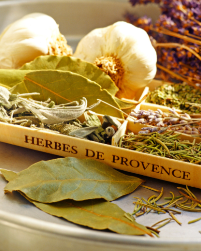 whole herbs that are used in the herbes de provence blend
