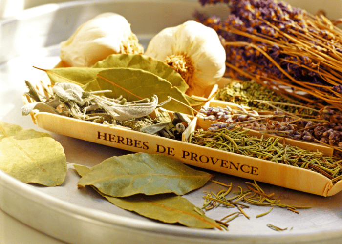 whole herbs that are used in the herbes de provence blend