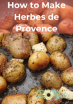 roasted new potatoes sprinkled with a variation of an example of the herbes de provence blend