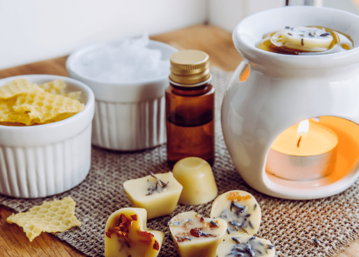 how to make wax melts prepared for a wax burner