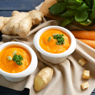 Warming Carrot and Ginger Soup for Cold Days